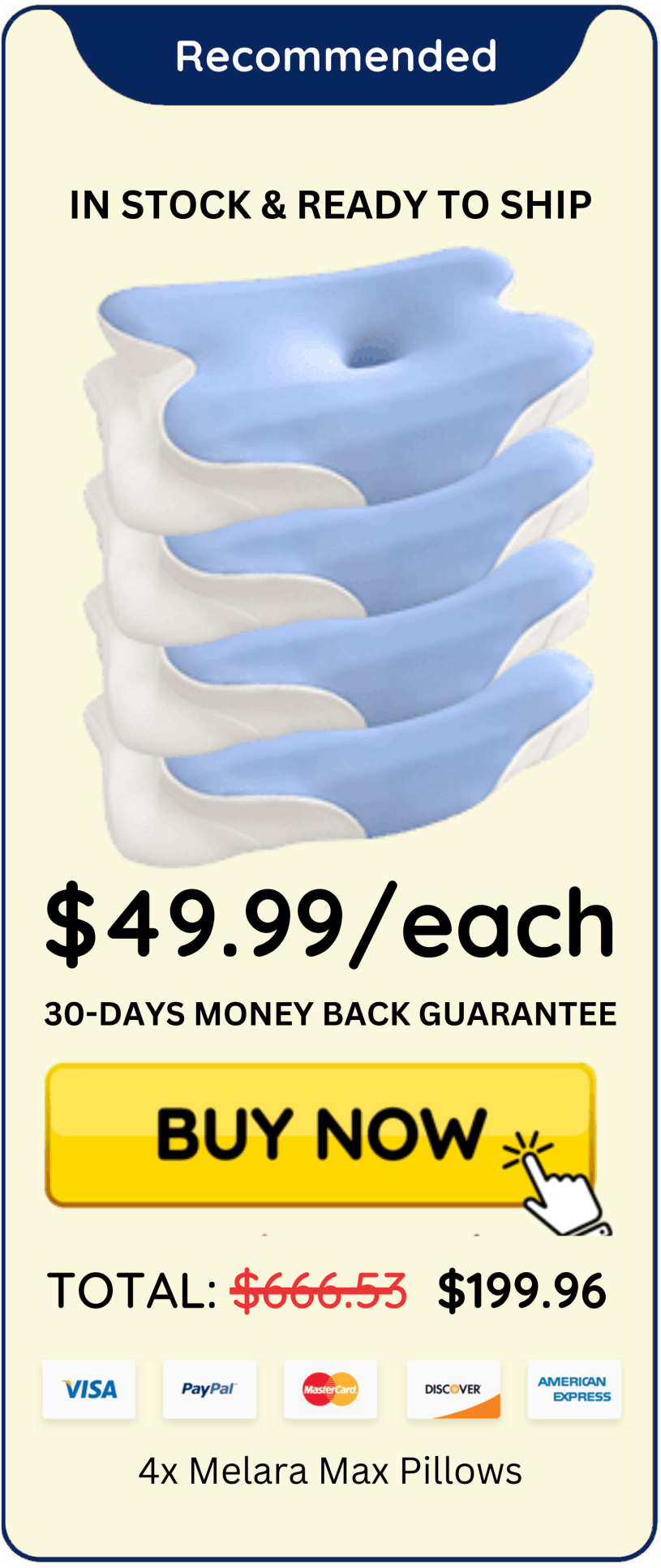 Melara Max Pillow offer price 